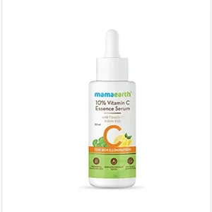 Mamaearth 10% Vitamin C Face Serum, Essence Serum with Vitamin C and Gotu Kola for Skin Illumination - 30ml