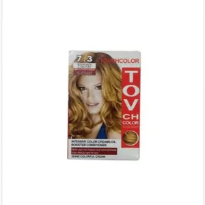 Tovchcolor Intensive Color Creme-Oil Booster Conditioner Shine Colorful Cream 7.3 Medium Golden Blond