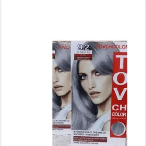 Tovchcolor Intensive Color Creme-Oil Booster Conditioner Shine Colorful Cream 9.2 Ash Gray