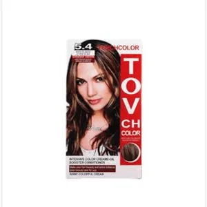 Tovchcolor Intensive Color Creme-Oil Booster Conditioner Shine Colorful Cream 5.4 Chestnut Brown