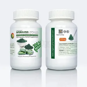 Spirulina Capsules 500mg (Box of 100)