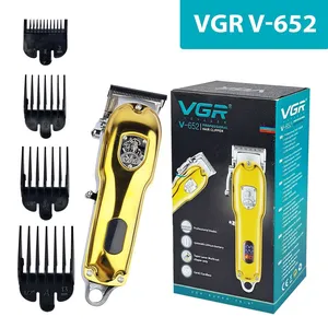 VGR V- 652 Digital Display Professional Cordless Hair Clipper Trimmer for Men