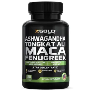 X Gold Ashwagandha Tongkat Ali Maca Fenugreek Ultra Concentrated - 120 Capsules