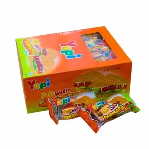 Yupi Twin Waffle Fruity Sandwich Chewy Gummy Wrapped Candy (24pcs x 14g)