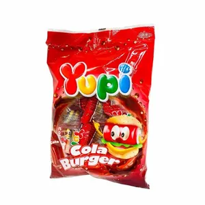 Yupi Cola Burger Chewy Gummy Wrapped Candy 84g