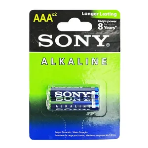 Sony Alkaline AAA Batteries 1.5V (AM4L-B2D, LR03) – 2 Pieces Pack