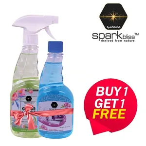 Buy 1 Sparkbliss Spring Scent 450ml Glass Cleaner Get 450ml Glass Cleaner Refill Free