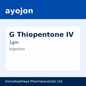 G Thiopentone IV