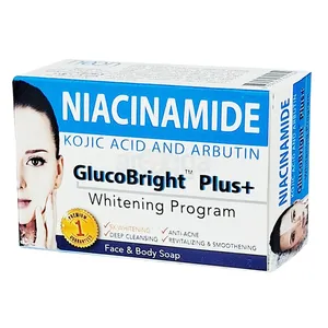 Niacinamide, Kojic Acid & Arbutin Glucobright Plus Whitening Soap – 135g For Skin Brightening & Lightening