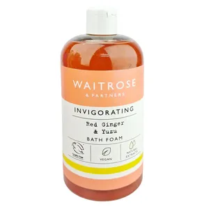 Waitrose & Partners Invigorating Red Ginger & Yuzu Bath Foam (500ml)