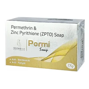 Trichofas Permi Soap 75gm – Permethrin & Zinc Pyrithione (ZPTO) Medicated Soap