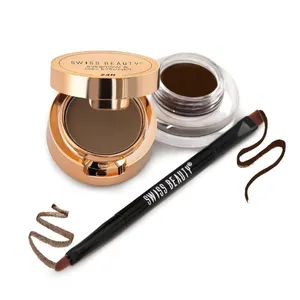 Swiss Beauty Eyebrow & Gel Eyeliner 2 in 1- 02 Brown 7g (3g+4g)