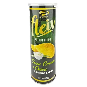 Petra Fleiv Sour Cream & Onion Potato Chips 100g