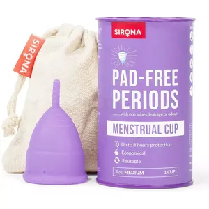 Sirona Pad-Free Periods Menstrual Cup for Women – Medium Size