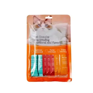 Kaate Pet Snack Mixed Fine Grinding Cat Snack Strips 15gX10's Pack (Tuna Shrimp+Tuna Chicken+Salmon Seaweed)