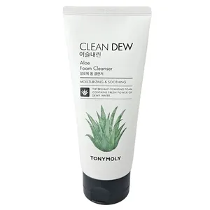 Tonymoly Clean Dew Aloe Moisturizing And Soothing Foam Cleanser - 180ml