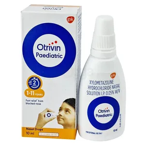 Otrivin Paediatric Nasal Drops 0.05% (10ml) – For Blocked Nose Relief