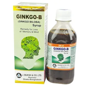 GINKGO-B Ginkgo Biloba Syrup 200ml – Loss of Memory & Mind Support (J. Buksh & Co. Ltd.)