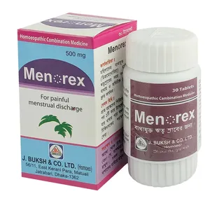 Menorex Tablets – For Painful Menstrual Discharge (J. Buksh & Co. Ltd.) (Box of 30)