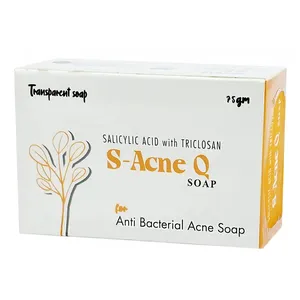 S-Acne Q Soap (Salicylic Acid + Triclosan) – Anti-Bacterial Acne Soap – 75g