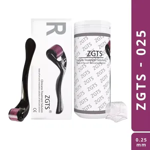 ZGTS Dermaroller 0.25mm Clinicares Treatment Solution, Model ZGTS-25 (Black)