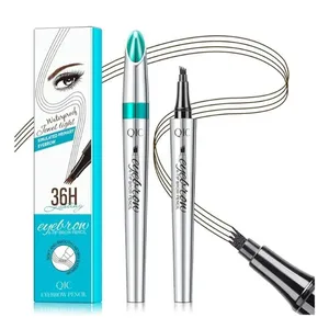 QIC Eyebrow Pencil with 4 Tip Brow Pen - 01 Light Brown