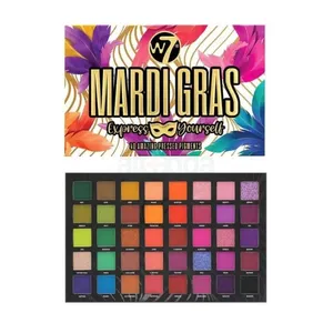 W7 Mardi Gras Express Eyeshadow - 40 Color