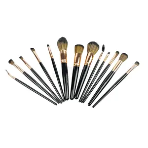 Veninow 13-Piece Rose Gold Makeup Brush Set – Soft Synthetic Bristles for Face & Eyes, Professional & Travel-Friendly