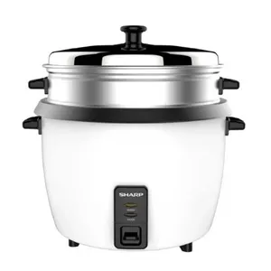 Sharp KS-H188G-W3 Rice Cooker with Food Steamer – 1.8L, Non-Stick Bowl, 700W, Keep Warm Function