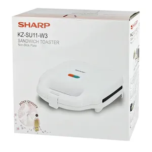 Sharp KZ-SU11-W3 Sandwich Maker 2-Slice Capacity – 700W Quick Heating Toaster & Sandwich Maker