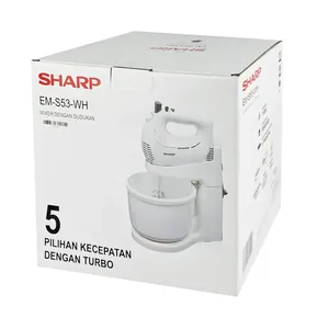 Sharp EM-S-53 -WH Stand Mixer – 320W Power, 5 Speed Settings with Turbo Function, White