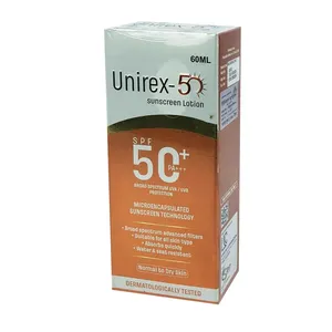 Unirex-50 Sunscreen Lotion SPF 50+ PA+++ 60ml – Broad Spectrum UVA/UVB Protection