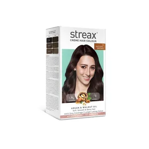 Streax Creme Hair Colour - 4 Natural Brown 140ml