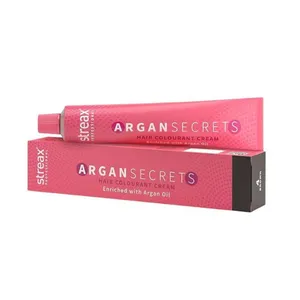 Streax Professional Argan Secrets Permanent Hair Colourant Cream - 3 Dark Brown 60g