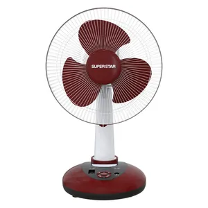 Super Star 12" Rechargeable Table Fan (RF-02) – Long Backup & Multi-Speed Control