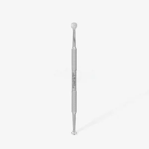 STALEKS Pro Double-Ended Blackhead Remover Spoon Expert 20 Type 1 – Uno Loop & Oval Extractor with 15 Holes Stainless Steel Tool (ZE-20/1)