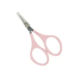 STALEKS Beauty & Care 11 Type 1 Pink Cuticle Scissors – Small Handle Stainless Steel Precision Nail Scissors (SBC-11/1)