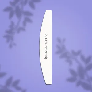 STALEKS Pro Grinding Buff Crescent Expert 41 – 100/180 Grit Nail Buffer 2ps(NNFB-41/100/180)