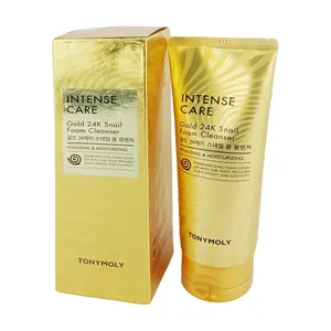 TONYMOLY Intense Care Gold 24K Snail Foam Cleanser – 150ml Vitalizing & Moisturizing Facial Cleanser