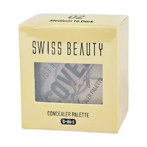 Swiss Beauty Cover Play 6 in 1 Concealer Palette - 02 Medium To Dark
