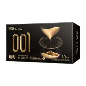 Yommee 001 Long Wear Pleasure Condoms with Hyaluronic Acid Lubricant 10pcs