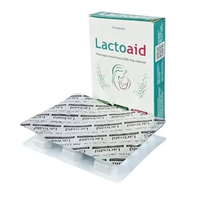 Lactoaid 500 Capsule (Asparagus racemosus) – 30's (Strip of 15)