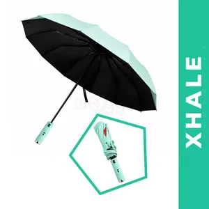 Xhale Umbrella with Built in Cooling Fan