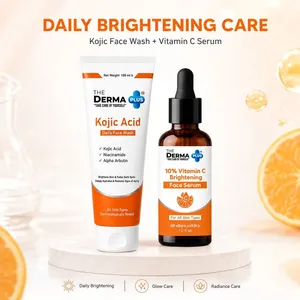 Derma Plus Serum-Based Brightening Combo (Kojic Face Wash + Vitamin C Serum)