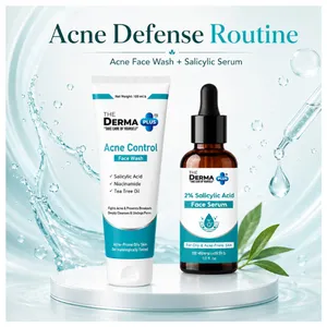 Derma Plus Acne Defense Routine Combo (Acne Face Wash + Salicylic Serum)