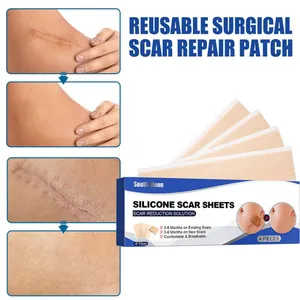 Silicone Scar Sheets Removal Strips Silicone Gel Scar Strip For Acne Keloid Surgery Burn Treatment Scar Patch