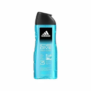 Adidas Ice Dive Cool & Aquatic 3 in 1 Shower Gel 400ml (Official)