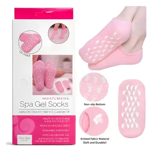 Reusable Silicone Spa Gel Socks for Dry Feet & Cracked Heels 1pc