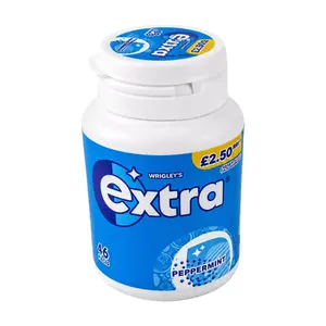 Wrigley’s Extra Peppermint Flavour Sugar Free Chewing Gum Bottle 46 Pieces