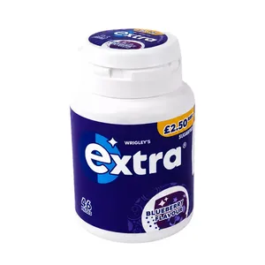 Wrigley’s Extra Blueberry Flavour Sugar Free Chewing Gum Bottle 46 Pieces
